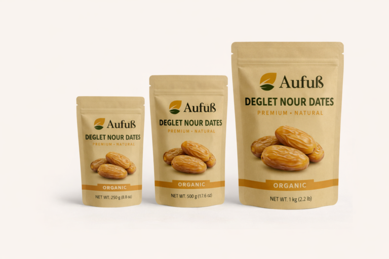 Deglet Nour Datteln in verschiedenen Verpackungsgrößen für den Lebensmittelhandel